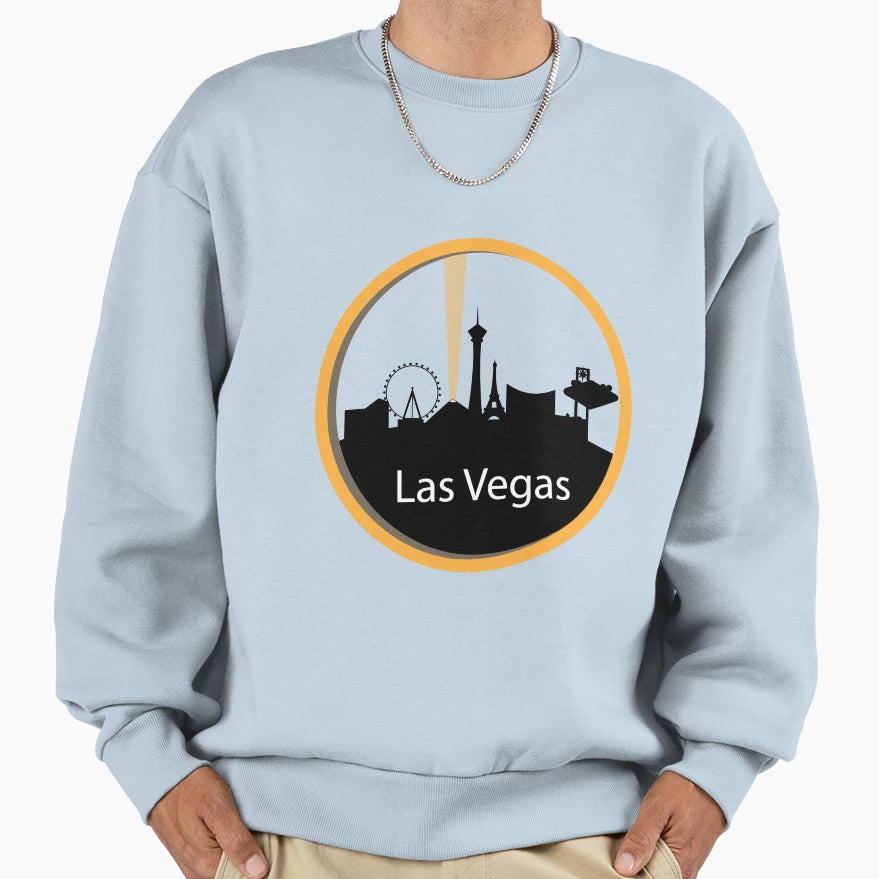 Las Vegas Skyline Sweatshirt - Aesthetic Graphic Unisex - T-Shirt, Sweatshirt, Hoodie