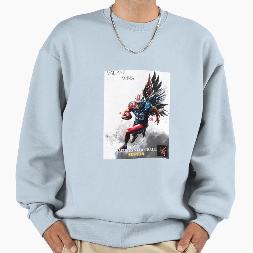 Winged Warrior Charging Down Sweatshirt - Custom Art Print for Adults - T-Shirt, Sweatshirt, Hoodie