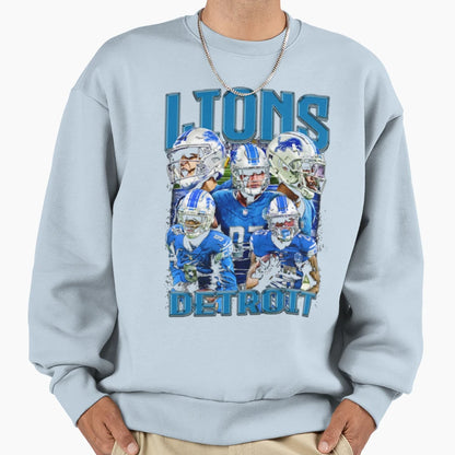 Football Detroit Lions Sweatshirt - Trendy Graphic Unisex - T-Shirt, Sweatshirt, Hoodie