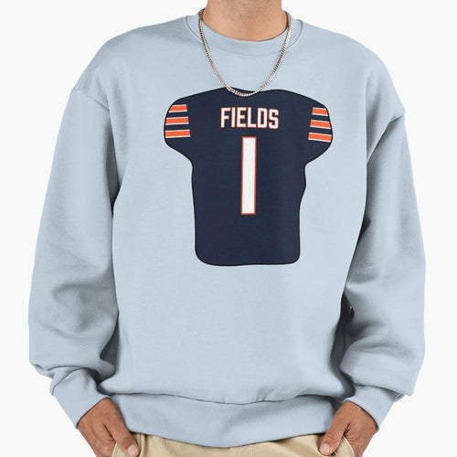 Justin Fields Jersey Sweatshirt - Aesthetic Graphic Men Women - T-Shirt, Sweatshirt, Hoodie