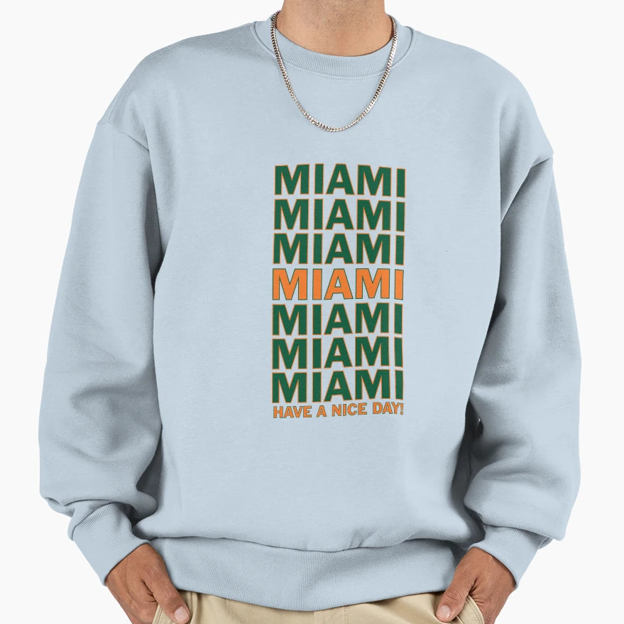 Miami Thank You Sweatshirt - Novelty Apparel Unisex - T-Shirt, Sweatshirt, Hoodie