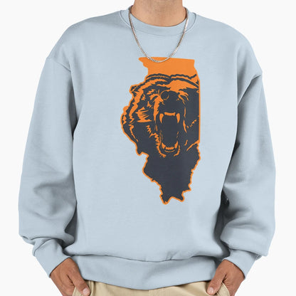 Chicago Bears Illinois Nfl State Sweatshirt - Unique Graphic Men Women - T-Shirt, Sweatshirt, Hoodie