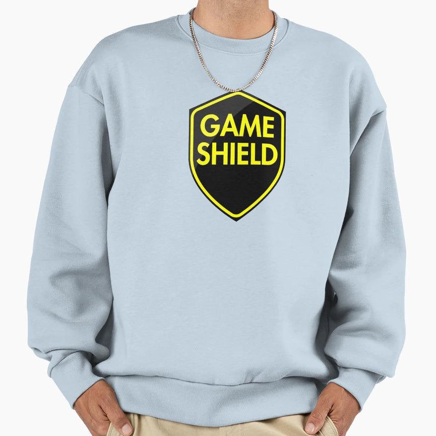 Game Shield Yellow Sweatshirt - Minimalist Print Unisex - T-Shirt, Sweatshirt, Hoodie