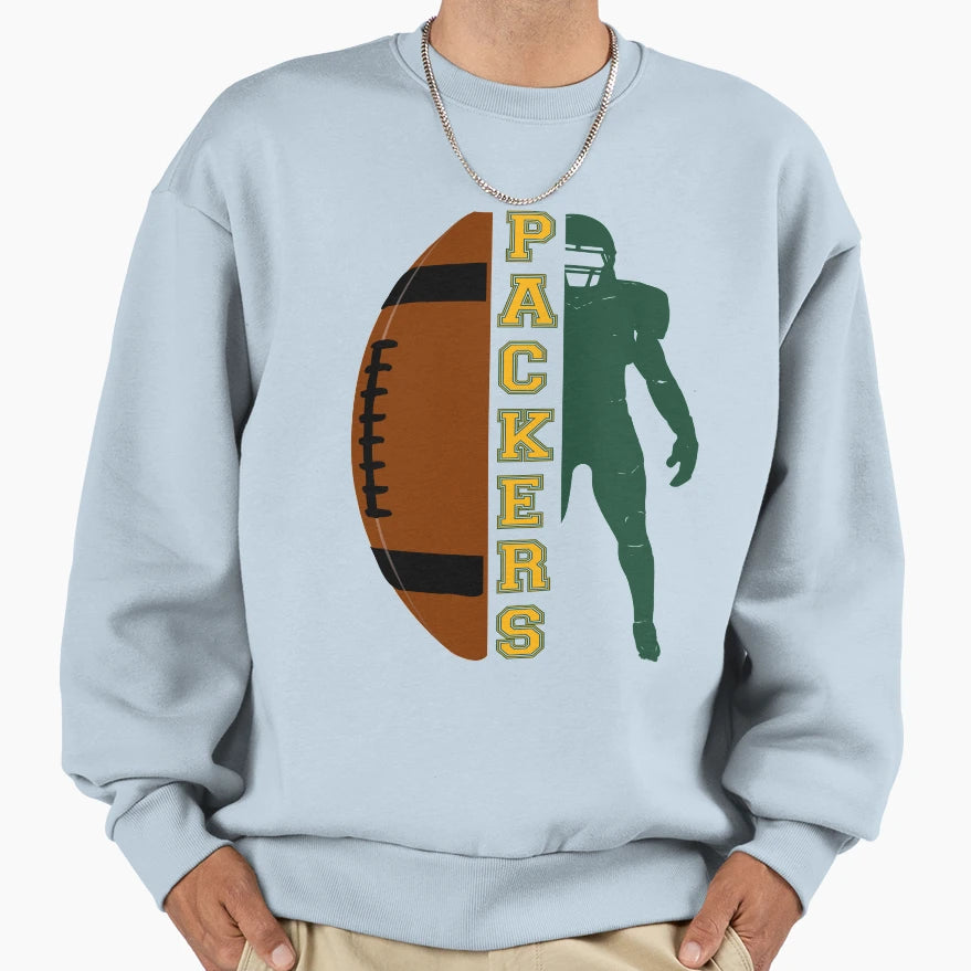 Wisconsin Football Helmet Sweatshirt - Aesthetic Graphic Men Women - T-Shirt, Sweatshirt, Hoodie