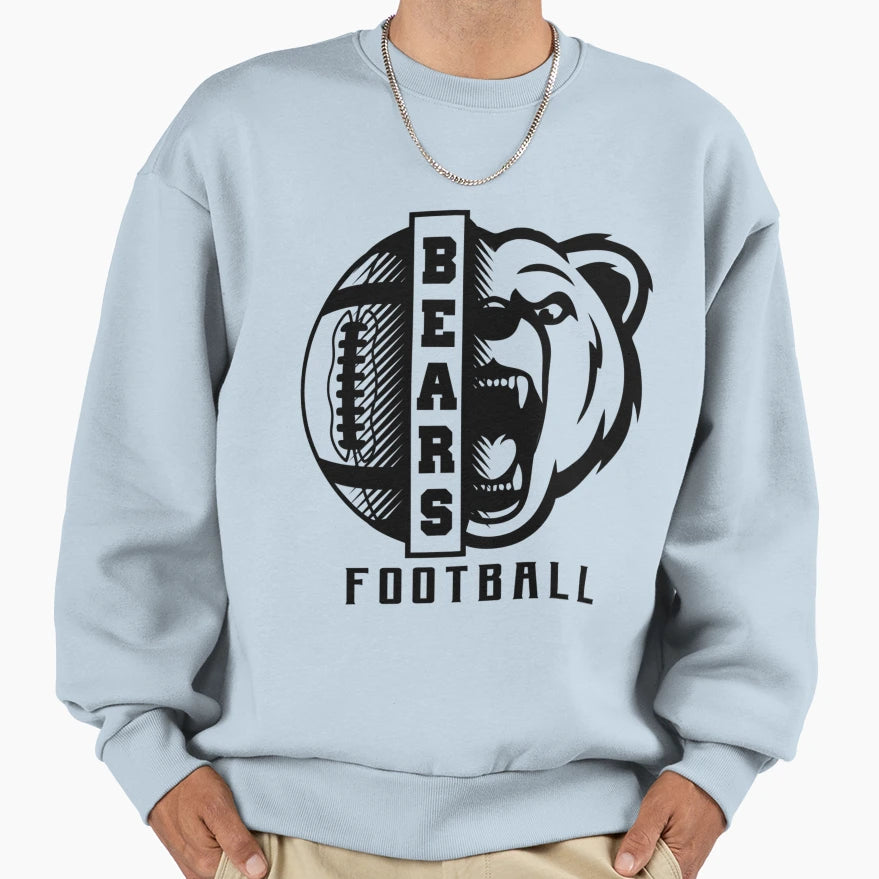 Bears Football Sport T-Shirt - Unique Graphic for Adults - T-Shirt, Sweatshirt, Hoodie