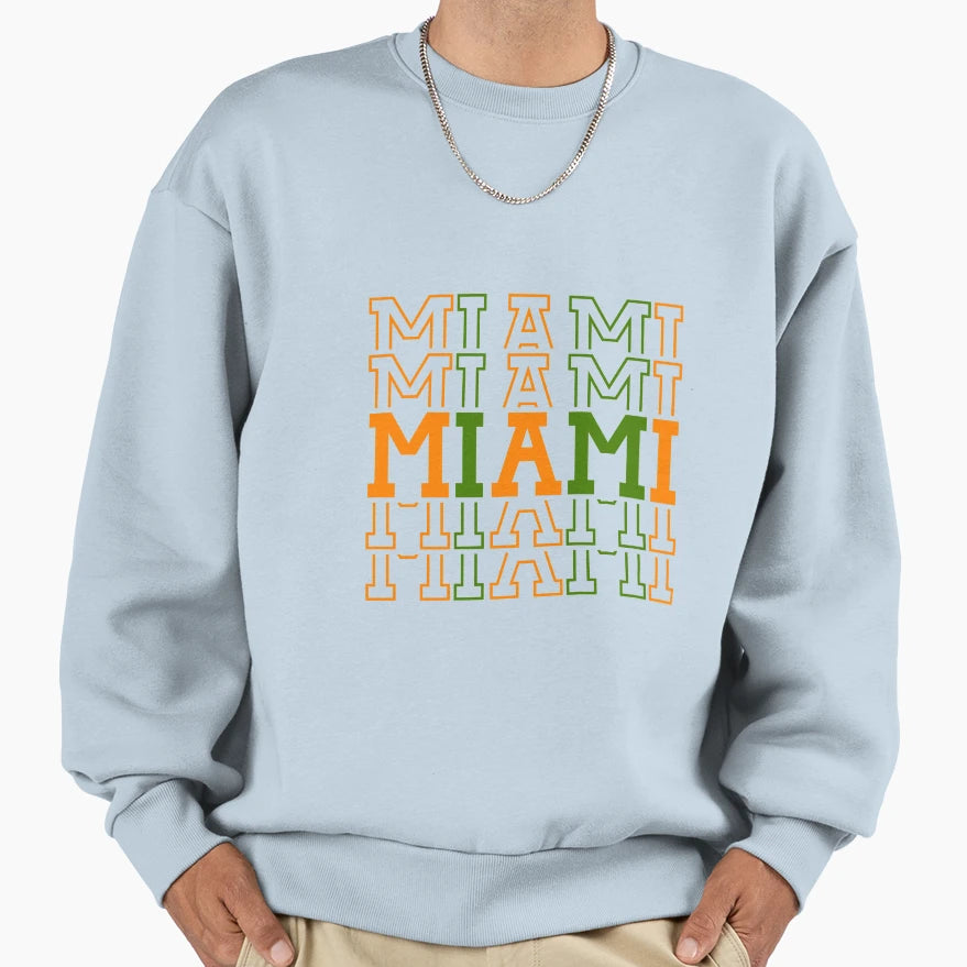 University Miami Sweatshirt - Novelty Apparel Unisex - T-Shirt, Sweatshirt, Hoodie