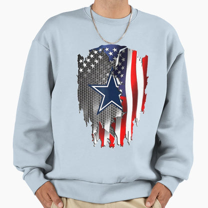America Flag Gift Sweatshirt - Graphic Print for Adults - T-Shirt, Sweatshirt, Hoodie