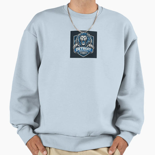 Detroit One Pride Lion Motor City Sweatshirt - Minimalist Print for Adults - T-Shirt, Sweatshirt, Hoodie