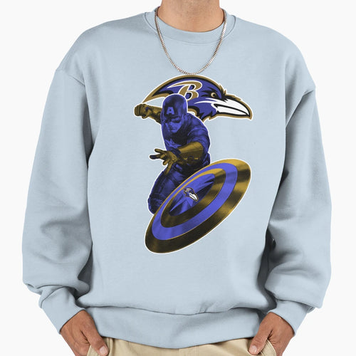 Baltimore Rav Ns 3 Sweatshirt - Custom Art Print Unisex - T-Shirt, Sweatshirt, Hoodie