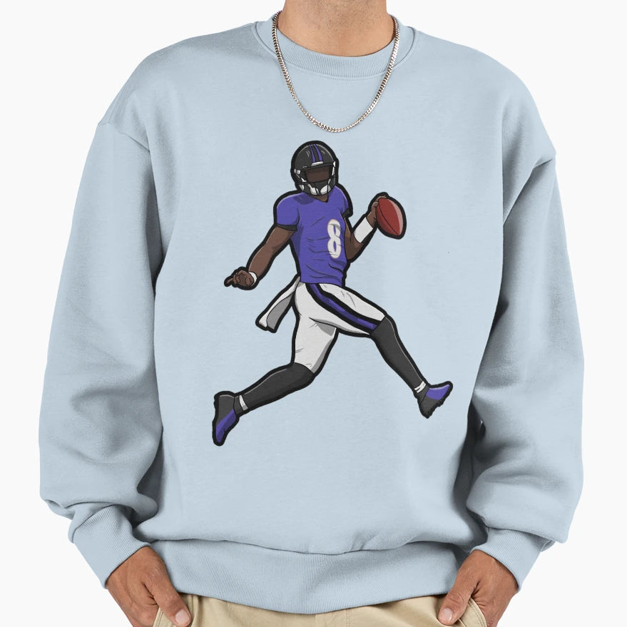 LJ Running Touch Down Sweatshirt - Custom Art Print Men Women - T-Shirt, Sweatshirt, Hoodie