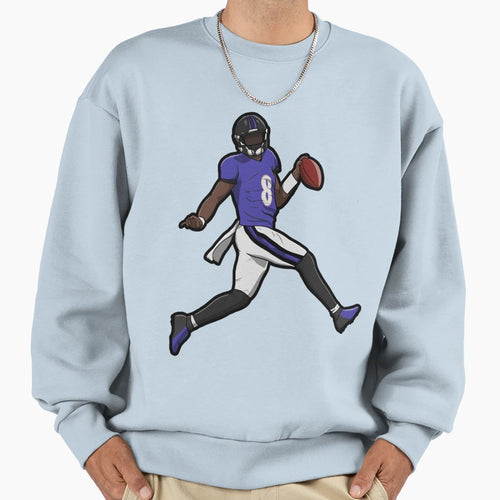 LJ Running Touch Down Sweatshirt - Custom Art Print Men Women - T-Shirt, Sweatshirt, Hoodie