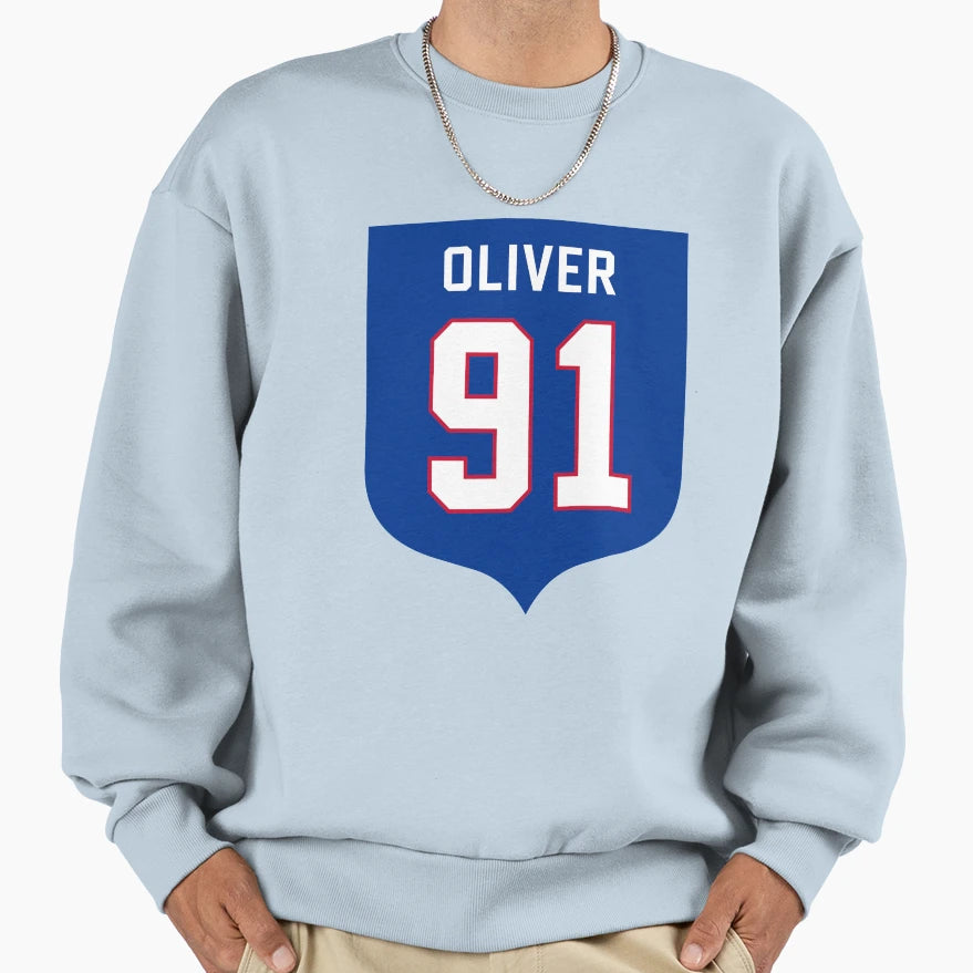 Ed Oliver 91 Emblem Sweatshirt - Minimalist Print Men Women - T-Shirt, Sweatshirt, Hoodie