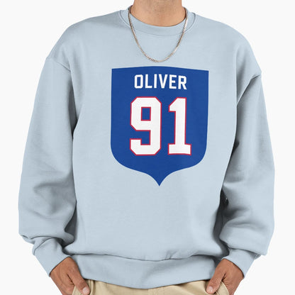 Ed Oliver 91 Emblem Sweatshirt - Minimalist Print Men Women - T-Shirt, Sweatshirt, Hoodie
