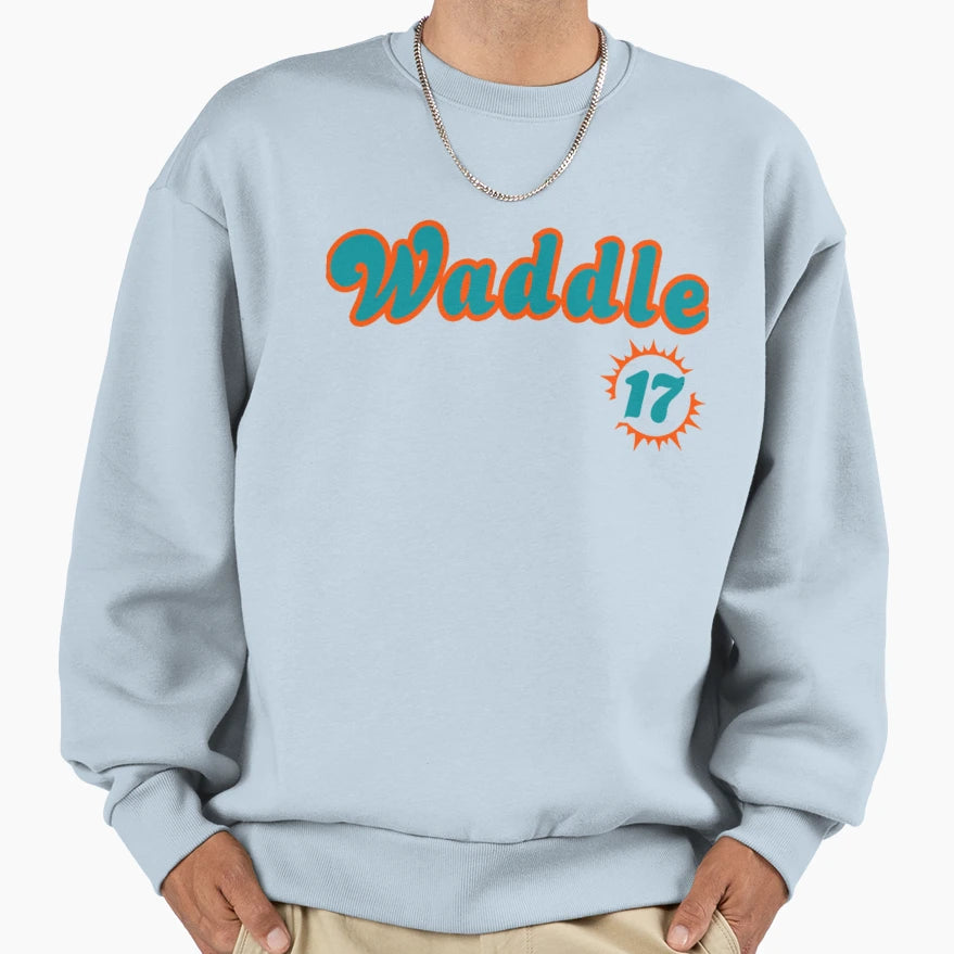 Jaylen Waddle Sweatshirt - Graphic Print Unisex - T-Shirt, Sweatshirt, Hoodie
