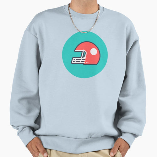 American Football Helmet Sweatshirt - Unique Graphic Unisex - T-Shirt, Sweatshirt, Hoodie