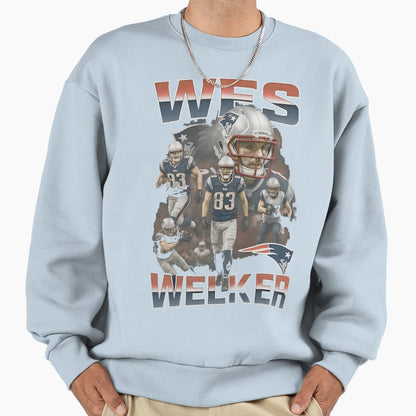 Wes Welker Football Star Tribute Sweatshirt - Aesthetic Graphic for Adults - T-Shirt, Sweatshirt, Hoodie