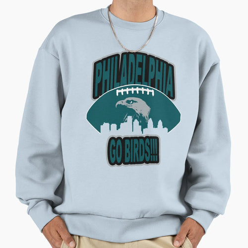 Philadelphia Football Skyline Sweatshirt - Minimalist Print Men Women - T-Shirt, Sweatshirt, Hoodie