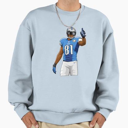 Calvin Johnson 81 Hold Up Fingers Sweatshirt - Unique Graphic Unisex - T-Shirt, Sweatshirt, Hoodie