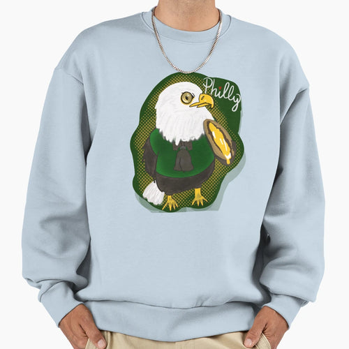 Philadelphia Eagle Cheesesteak Sweatshirt - Streetwear Style for Adults - T-Shirt, Sweatshirt, Hoodie