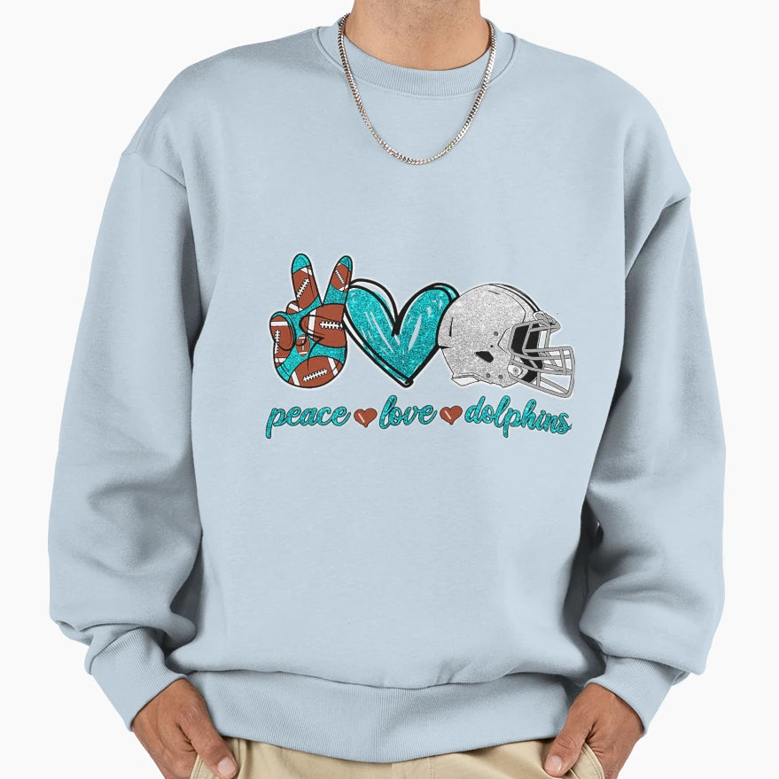 Football Miami Dolphins Sweatshirt - Fun Novelty Design Men Women - T-Shirt, Sweatshirt, Hoodie