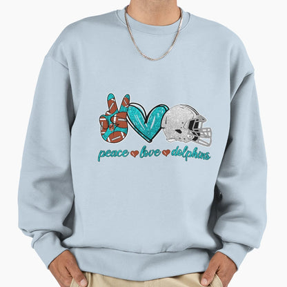 Football Miami Dolphins Sweatshirt - Fun Novelty Design Men Women - T-Shirt, Sweatshirt, Hoodie