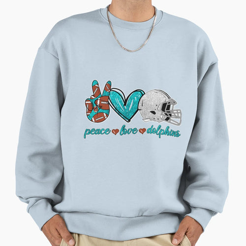 Football Miami Dolphins Sweatshirt - Fun Novelty Design Men Women - T-Shirt, Sweatshirt, Hoodie