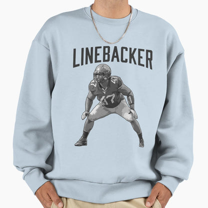 Soccer Linebacker Tackling Sweatshirt - Minimalist Print for Adults - T-Shirt, Sweatshirt, Hoodie