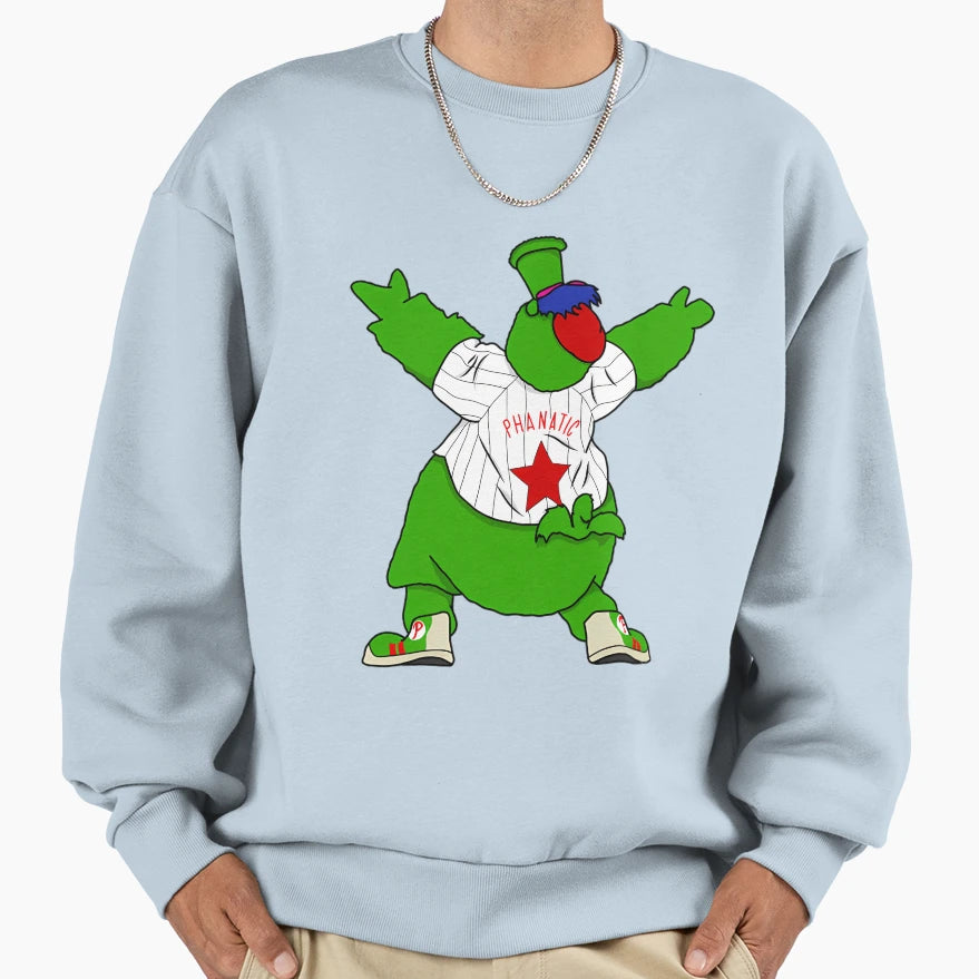 Phillie Phanatic Mascot Celebration Sweatshirt - Unique Graphic Men Women - T-Shirt, Sweatshirt, Hoodie