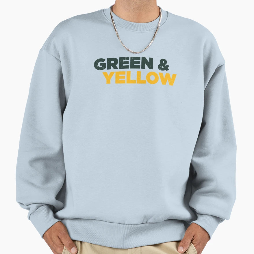 Green Bay Packers Green And Yellow Sweatshirt - Streetwear Style for Adults - T-Shirt, Sweatshirt, Hoodie