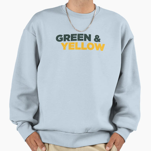 Green Bay Packers Green And Yellow Sweatshirt - Streetwear Style for Adults - T-Shirt, Sweatshirt, Hoodie