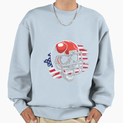 American Football Halloween Sweatshirt - Trendy Graphic for Adults - T-Shirt, Sweatshirt, Hoodie