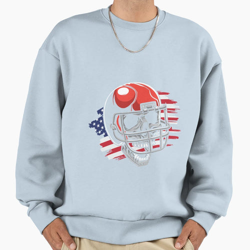 American Football Halloween Sweatshirt - Trendy Graphic for Adults - T-Shirt, Sweatshirt, Hoodie