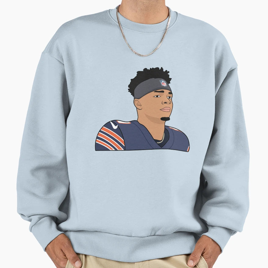 Justin Fields Sweatshirt - Unique Graphic Men Women - T-Shirt, Sweatshirt, Hoodie