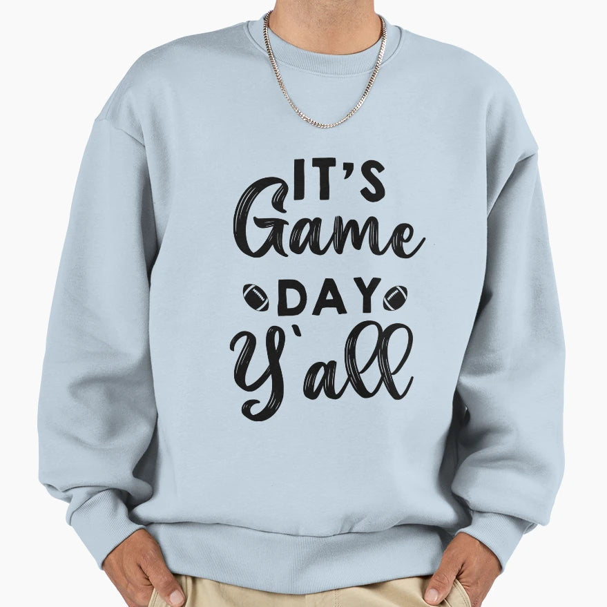 Classy Until Kickoff Football Game Day Sweatshirt - Graphic Print Unisex - T-Shirt, Sweatshirt, Hoodie