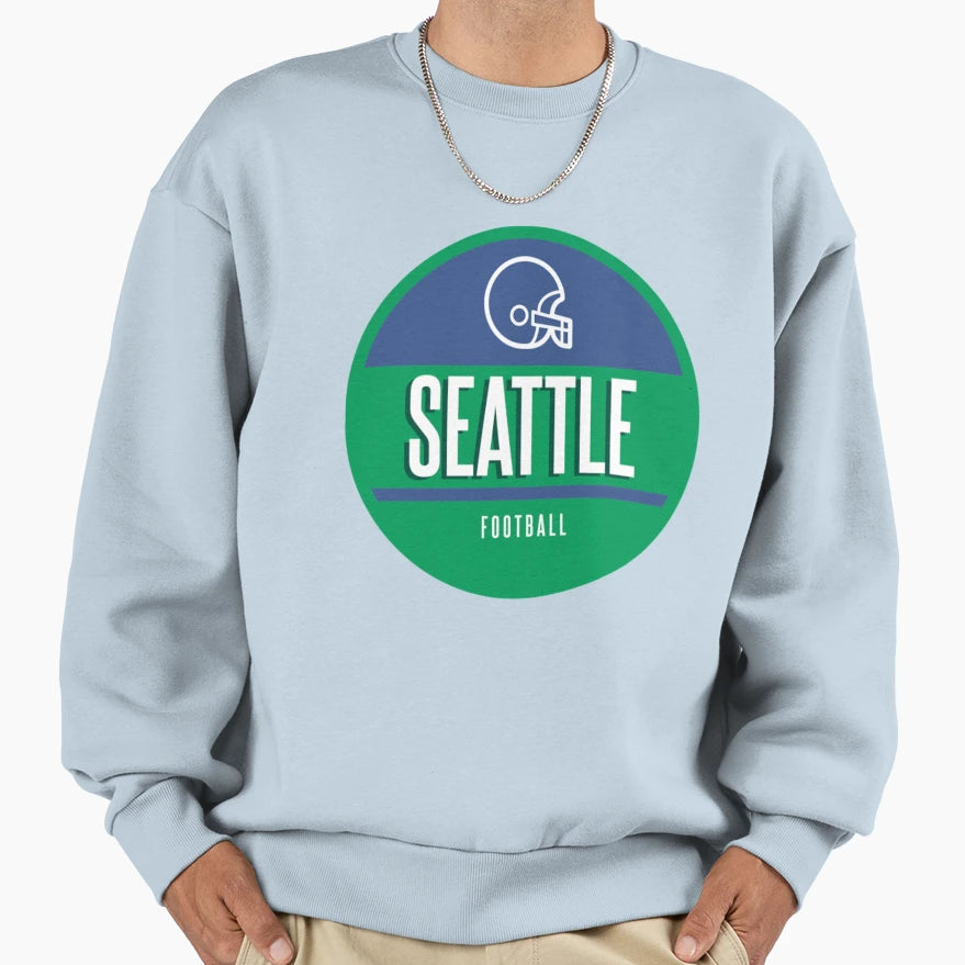 Seattle Football Sweatshirt - Graphic Print for Adults - T-Shirt, Sweatshirt, Hoodie