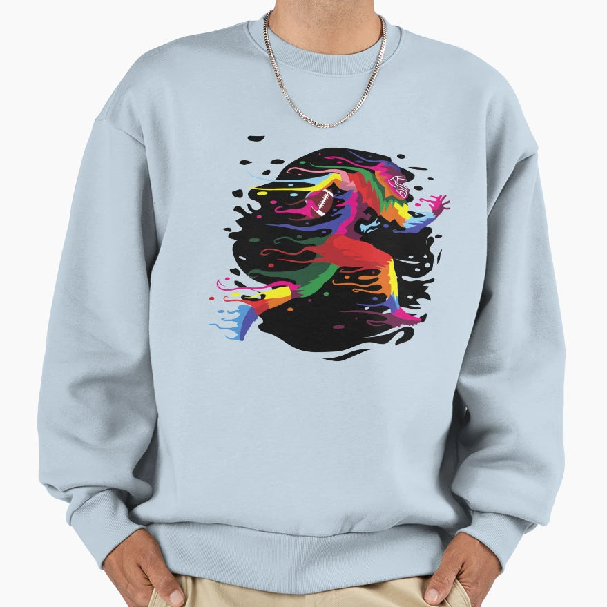 Football Star Sweatshirt - Minimalist Print Unisex - T-Shirt, Sweatshirt, Hoodie