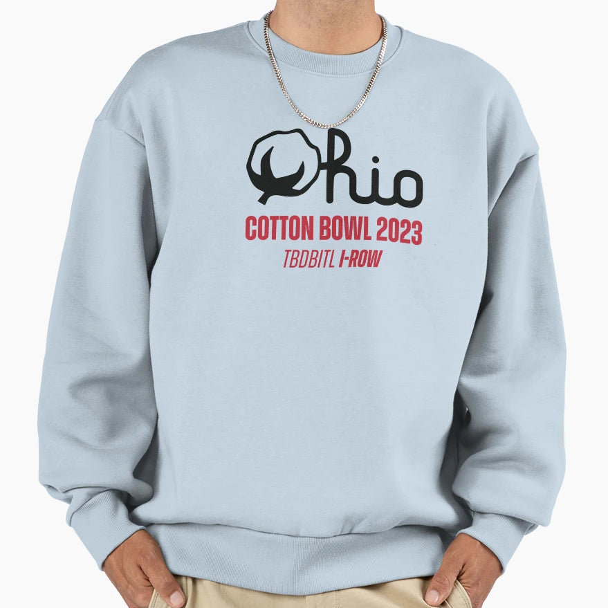 Cotton Script I Row Sweatshirt - Custom Art Print for Adults - T-Shirt, Sweatshirt, Hoodie