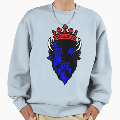 Buffalo King Sweatshirt - Aesthetic Graphic for Adults - T-Shirt, Sweatshirt, Hoodie