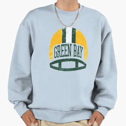Green Bay Helmet Sweatshirt - Aesthetic Graphic Unisex - T-Shirt, Sweatshirt, Hoodie
