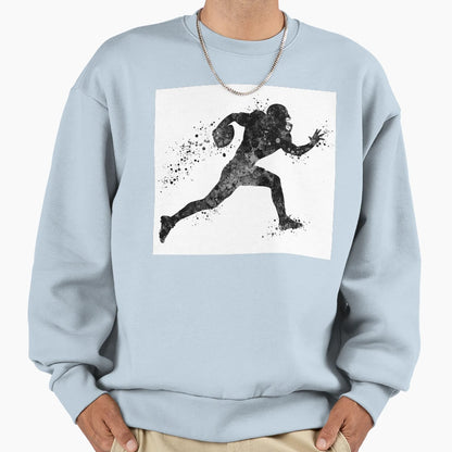 American Football Player Black And Sweatshirt - Unique Graphic Unisex - T-Shirt, Sweatshirt, Hoodie