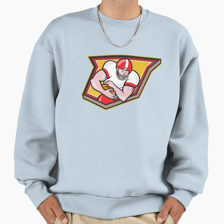 American Football Running Back Sweatshirt - Casual Everyday Wear Men Women - T-Shirt, Sweatshirt, Hoodie