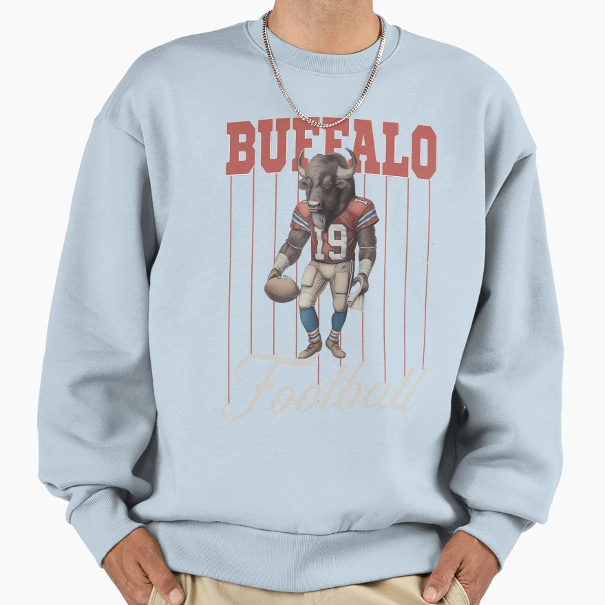 Buffalo Football 2D Sweatshirt - Graphic Print Men Women - T-Shirt, Sweatshirt, Hoodie