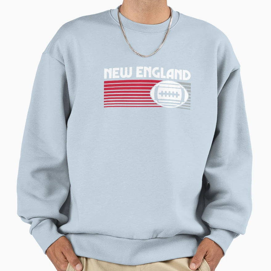 New England Football Game Day Sweatshirt - Custom Art Print for Adults - T-Shirt, Sweatshirt, Hoodie
