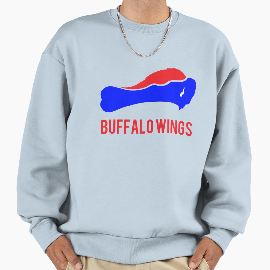 Buffalo Wings Sweatshirt - Trendy Graphic for Adults - T-Shirt, Sweatshirt, Hoodie