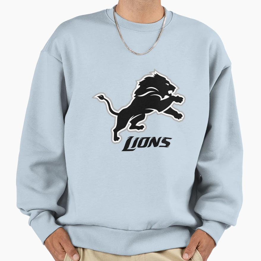 Lion Sports Sweatshirt - Minimalist Print Men Women - T-Shirt, Sweatshirt, Hoodie