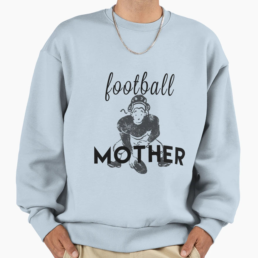 Football Mother Scooring Moms Funny Sweatshirt - Minimalist Print Unisex - T-Shirt, Sweatshirt, Hoodie