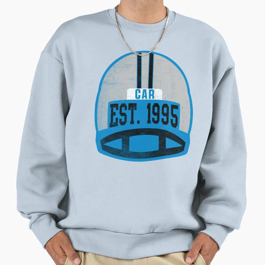 Carolina Throwback Football Helmet Sweatshirt - Novelty Apparel Men Women - T-Shirt, Sweatshirt, Hoodie