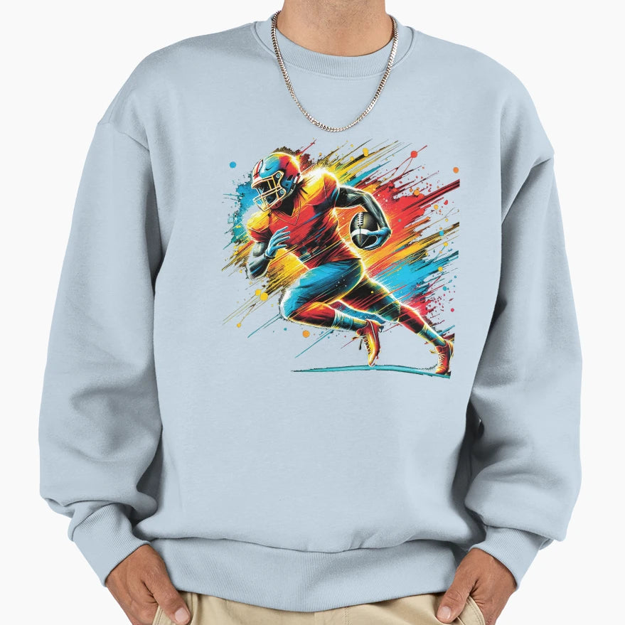 American Football Game Day Vibes Sweatshirt - Fun Novelty Design Men Women - T-Shirt, Sweatshirt, Hoodie