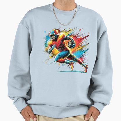 American Football Game Day Vibes Sweatshirt - Fun Novelty Design Men Women - T-Shirt, Sweatshirt, Hoodie