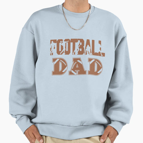 Football Dad Sweatshirt - Aesthetic Graphic for Adults - T-Shirt, Sweatshirt, Hoodie